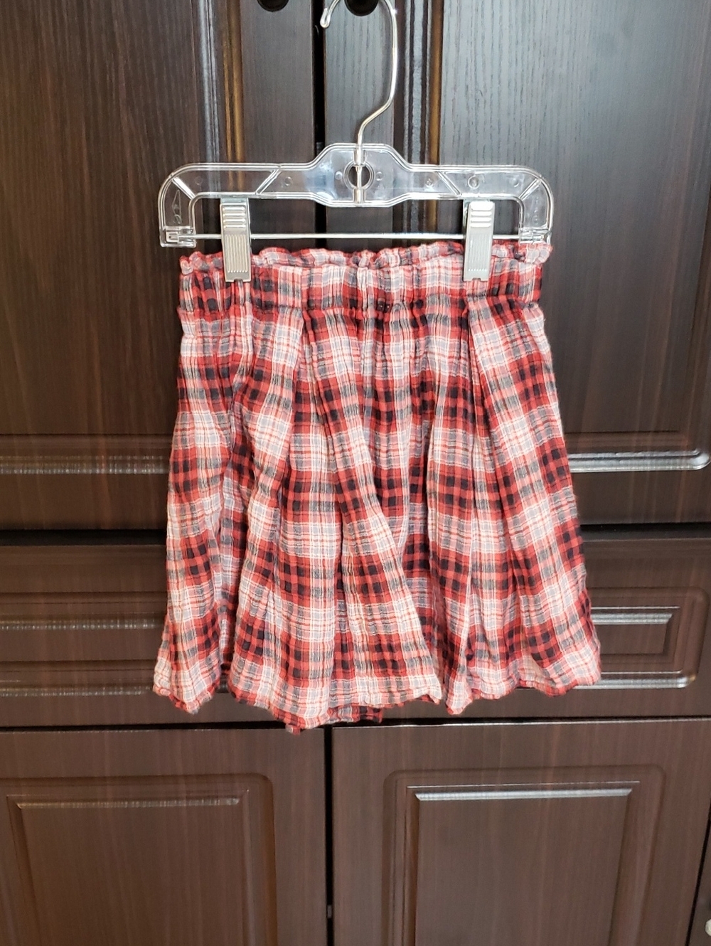 J Crew Crewcuts Girls Plaid Skirt With Pockets, Size 4/5Y